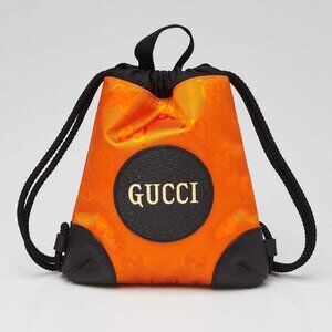 Gucci Orange GG Nylon Off The Grid Backpack Bag